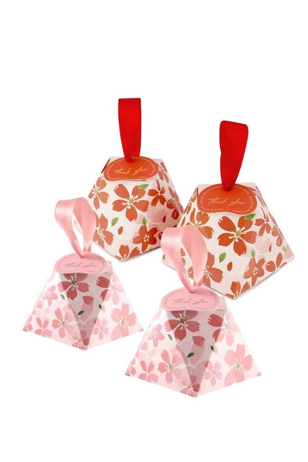 30 Pcs Pink & Red Gift Boxes for Weddings, Parties & Crafts - Perfect for Candy, Cupcakes & Bridesm