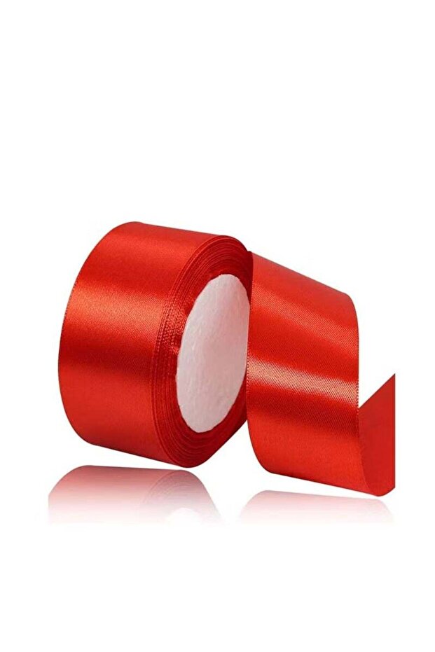 Red Ribbon, 38mm-40mm x 25 Yards Fabric Satin Ribbon for Gift Wrapping, Crafts, Hair Bows Making, W