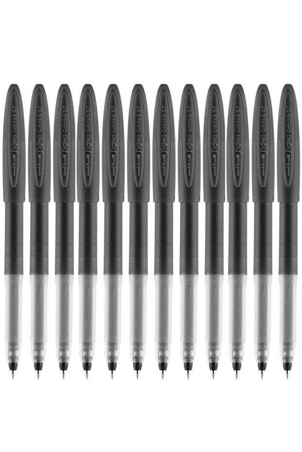12-Piece Signo Gelstick Gel Ink Pen 0.7mm Tip Black Ink