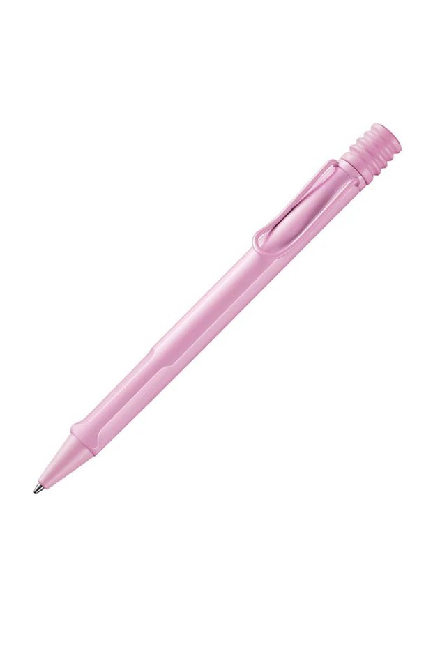 Safari Ballpoint Pen Medium Tip Black Ink Light Rose Barrel