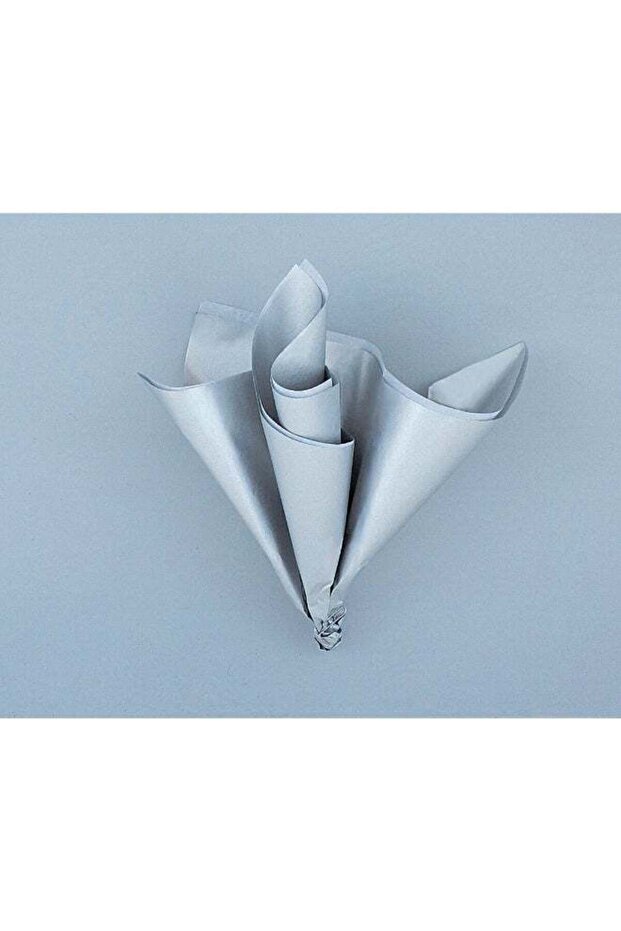 5 Metallic Silver Tissue Sheets