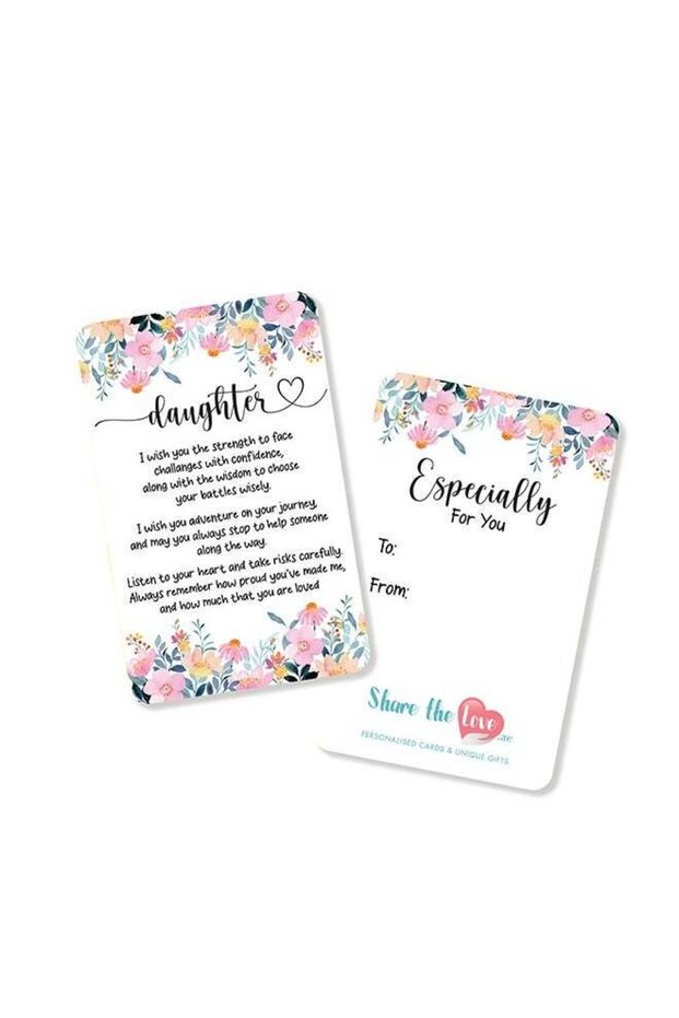 Daughter Affection Card – Heartfelt Greeting Card with Loving Message, Perfect Gift for Birthday, G