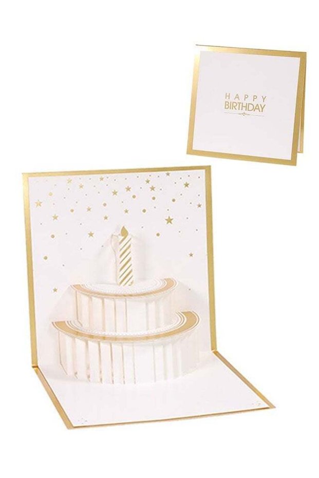 3D Pop Up Birthday Cards, Laser Cut Greeting Cards, Sturdy and Solid for Birthday, Graduation, Anni