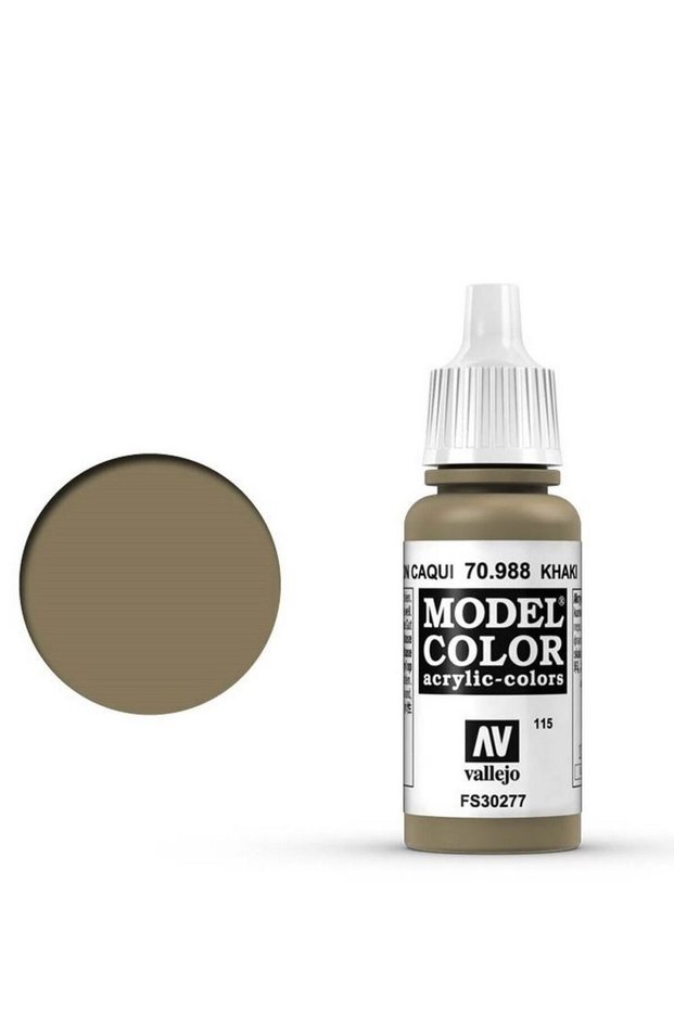 Model Color 988 Khaki 18ml Bottle Acrylic Paint for Miniatures and Scale Military Models