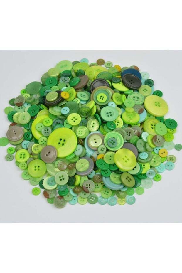 500 PCS DIY Botton Resin Button Round Craft for Sewing DIY Crafts Children's Manual Button Painting