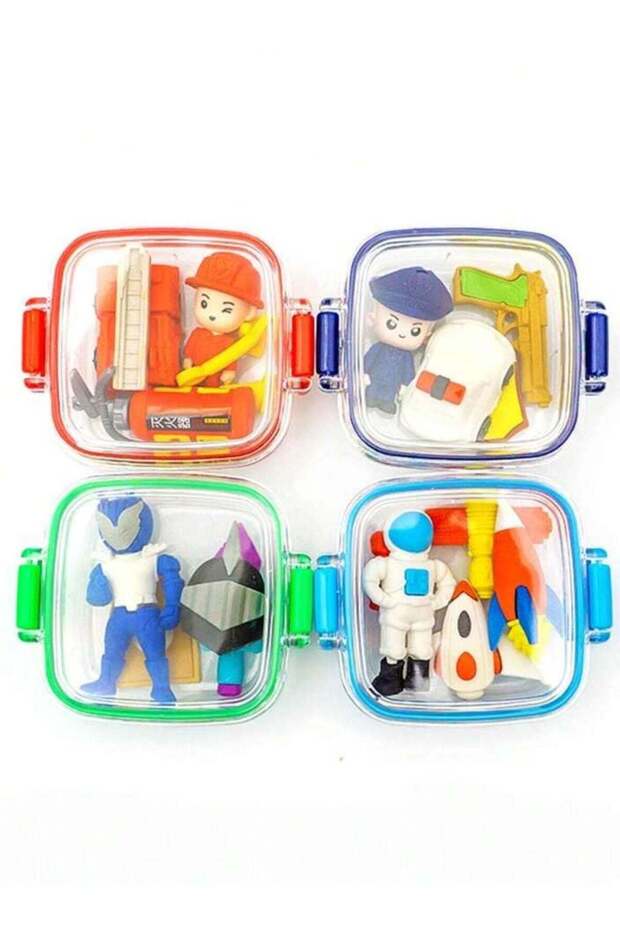 Ultraman Creative Stationery Eraser Set – Assorted Lunch Box Design (Pack of 1)