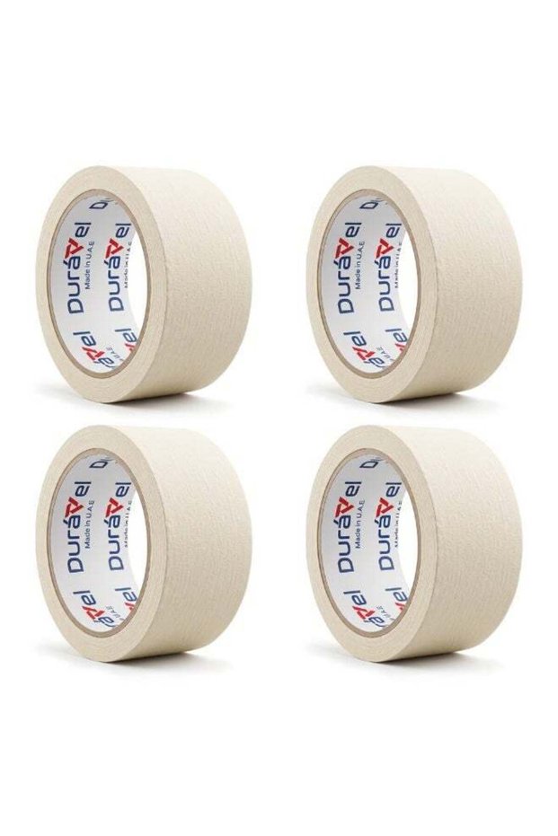Duravel Premium Masking Tape 2 Inch x 20 Yards - General Purpose Paper Tape (Pack of 4)