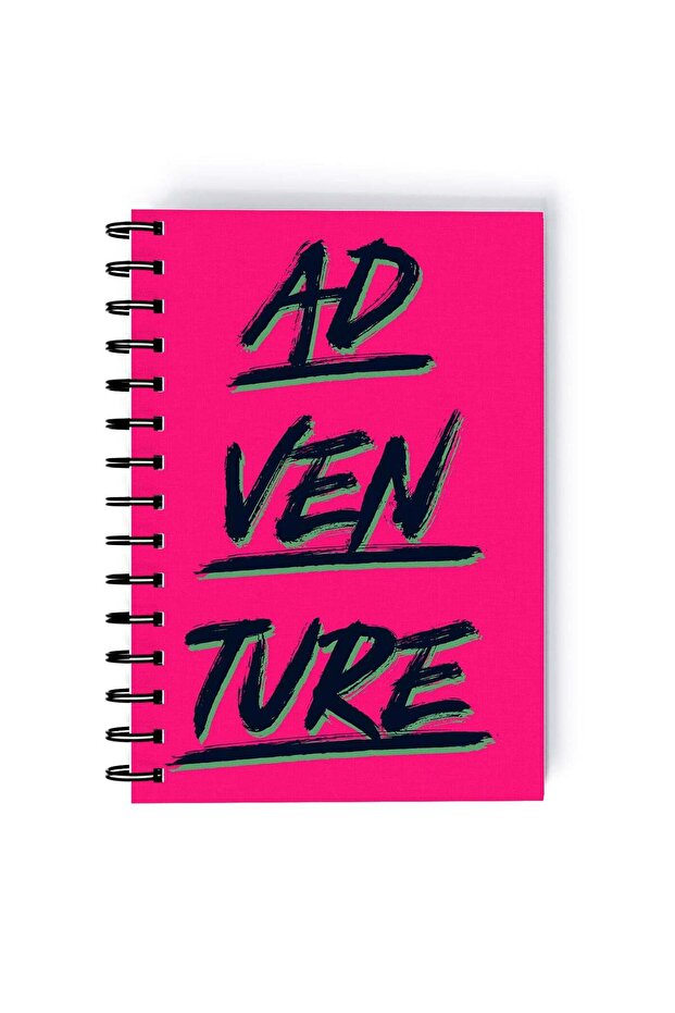 Spiral A5 Notebook Typography Motivational Quote Adventure Aesthetics