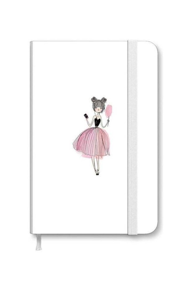 Designer A5 Thick Hardcover Notebook - Lost In Music Multicolour