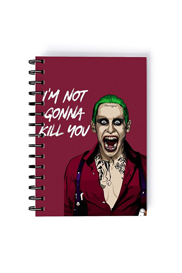 Spiral A5 Notebook Joker Comic Book Series Neon Aesthetic Interrogation Scene