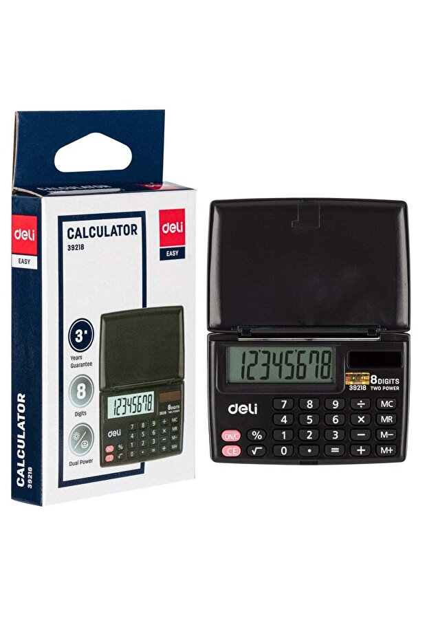 Pocket Calculator With Dual Power And 8 Digit Display