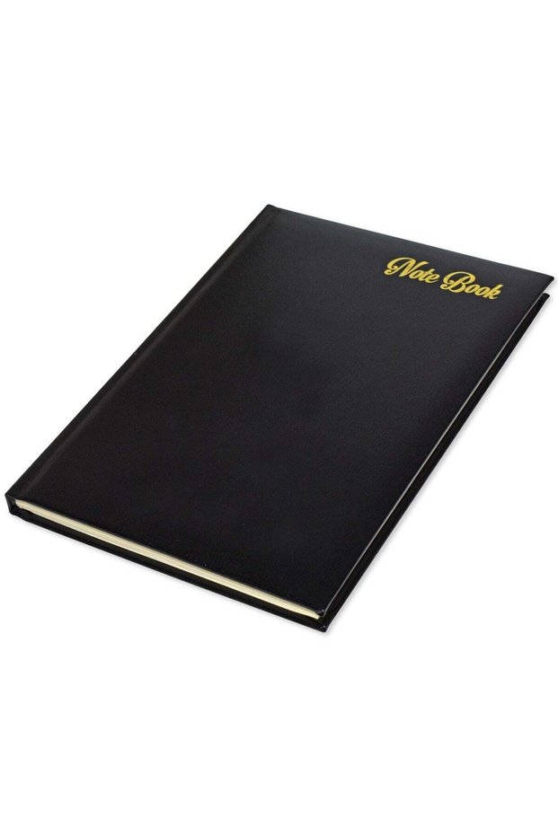 FIS Notebook Bonded Leather, Size A5, Italian Ivory Paper, 70 GSM, 196 Pages, 8 mm Ruled, 1 Side Pa