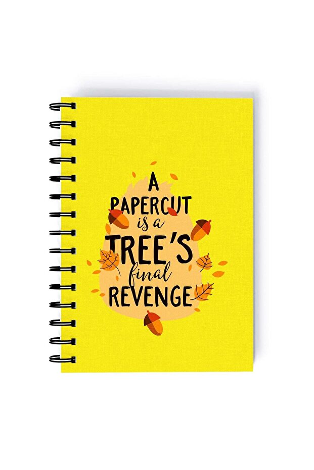 A Paper Cut Expression Rectangle Spiral A5 Notebook Multicolour