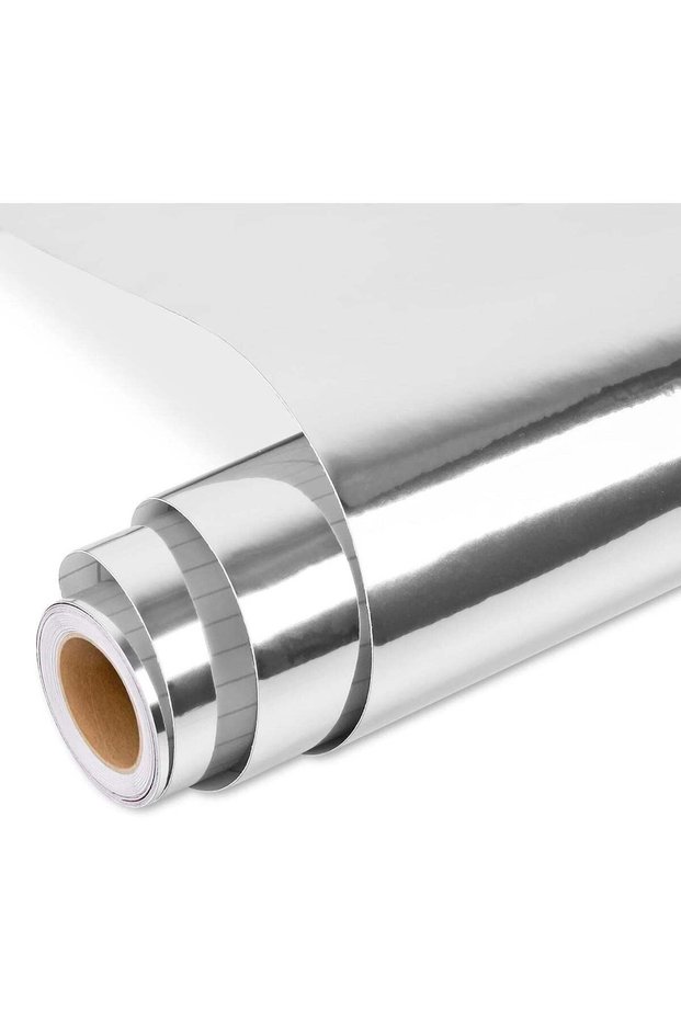 ARS Vinyl Adhesive Chrome Silver Permanent Vinyl Roll cutters, 12 inchx10 ft