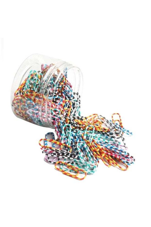 Paper Clips Colorful, 200PCS Office Paper Clamp(1.1 inch * 0.3 inch), Paper Clips Great for Office