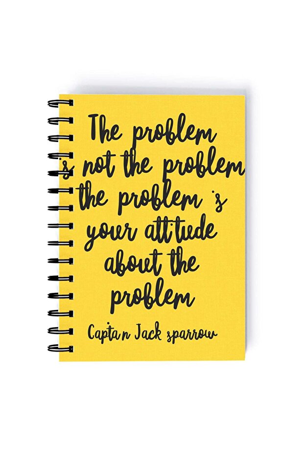 Spiral A5 Notebook Piratecore Aesthetic Problem is Problem Quote Jack Sparrow Quote Pirates of the