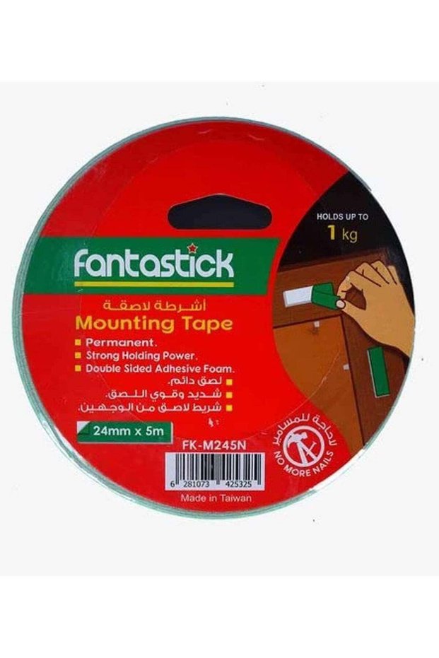 Fantastick Double Sided Adhesive Mounting Tape, Green - ‎FK-M245N(24MM x 5M)