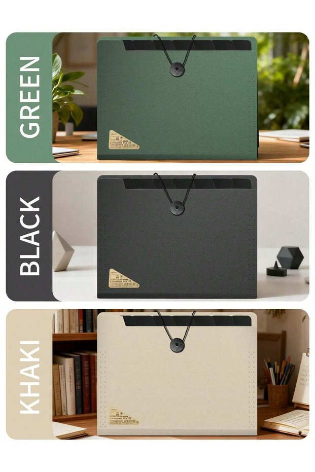 A4 Multi-Section Expanding File Folder – Portable Document Organizer with Multiple Layers, Student