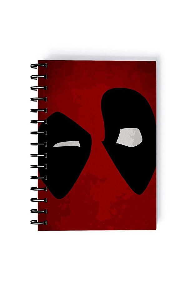 Spiral A4 Notebook Dead Pool Ryan Reynolds Eyes and Mask Deadpool
