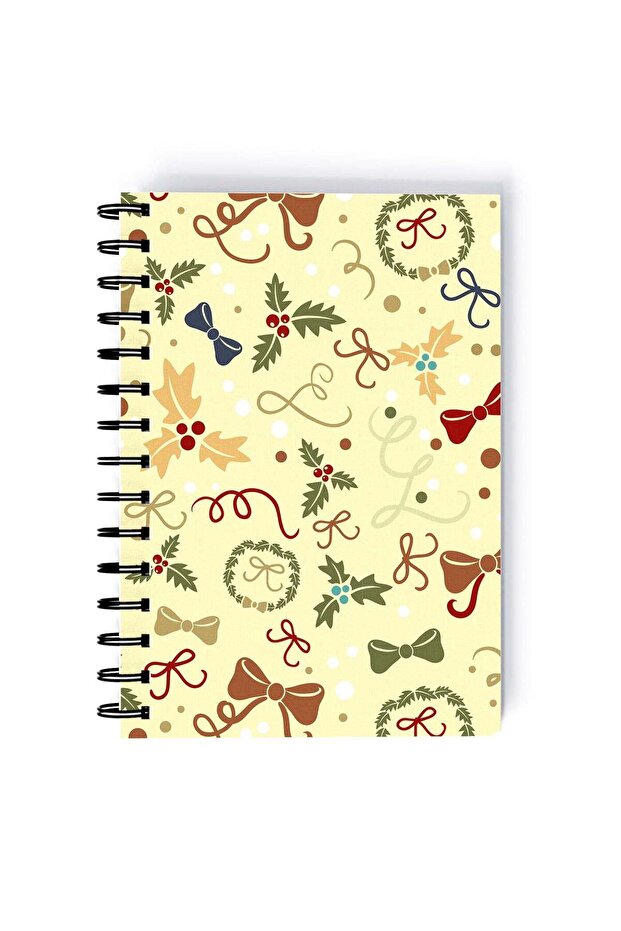 Spiral A5 Notebook Christmas Gift Tree Santa