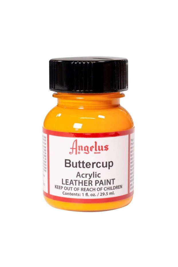Angelus Acrylic Leather Paint, 1 Fl Oz (Pack of 1), Buttercup