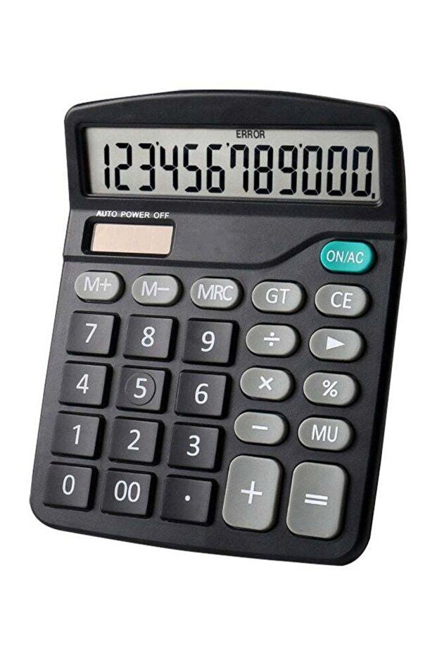 12-Digit Desktop Standard Function Calculator Black