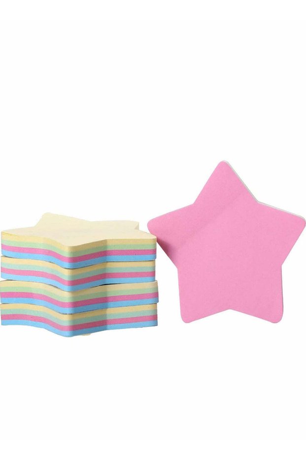 Sticky Notes, 500 Sheets Multicolor Star Shaped Colorful Memo, Funny Cute Self-Stick Removable for