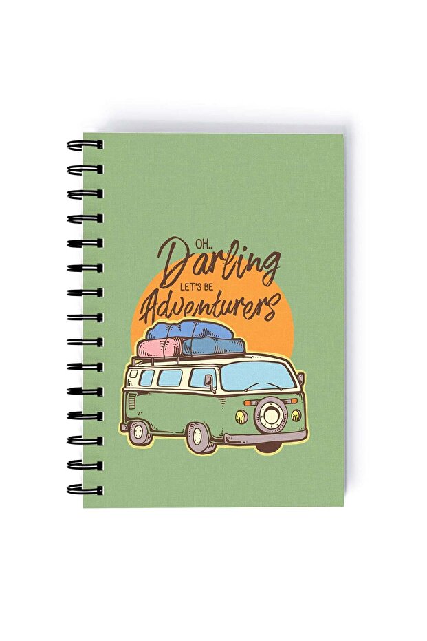 Adventure Design Quality Rectangle Spiral A5 Notebook Multicolour