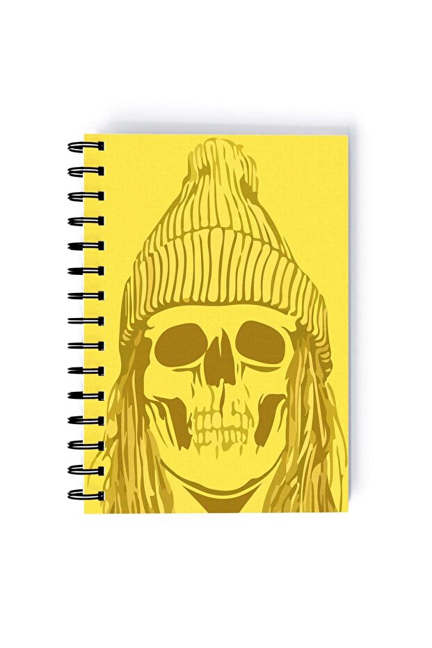 Spiral A5 Notebook Yellow Undead Female Zombie