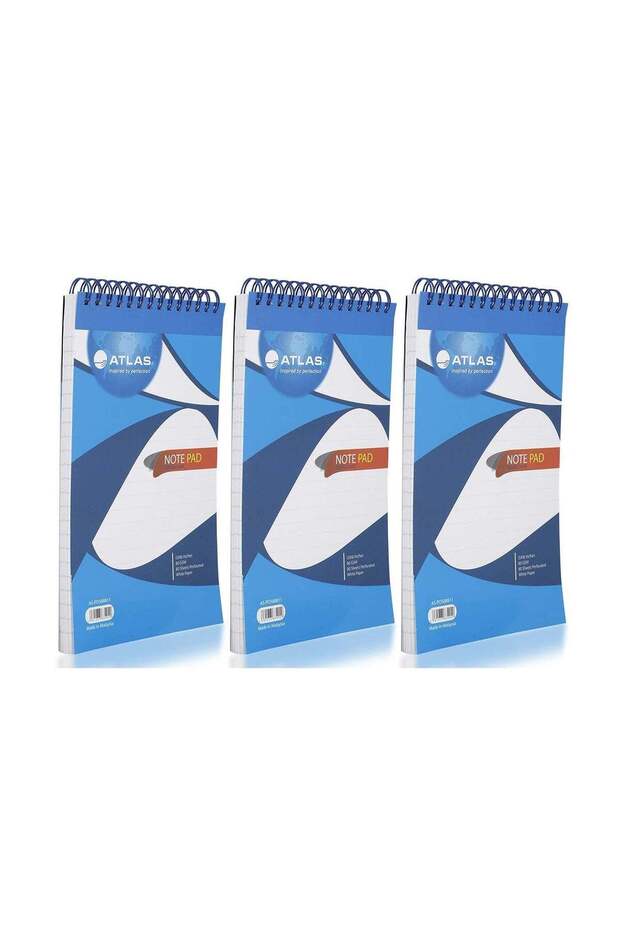 3-Piece Double Wire Binded Notepad 5x8 Inch Size