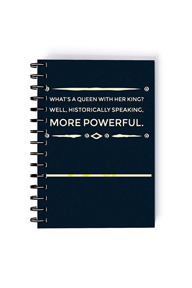 Spiral A5 Notebook Inspirational Quote Motivations Be King Blue Aesthetics