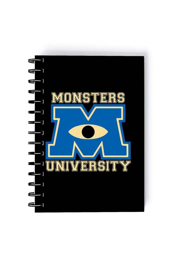 Monsters Inc Quote Printed Spiral A5 Notebook Blue/White/Black