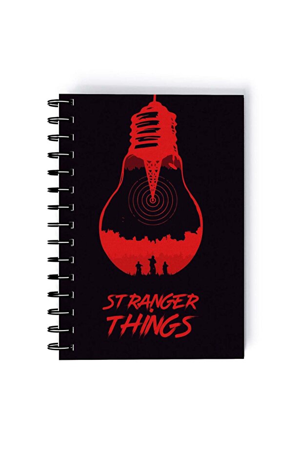 Keep Calm Upside Down Printed Spiral A5 Notebook Black/Red/White