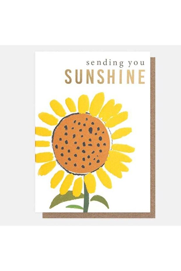 Caroline Gardner Sketchbook Sunflower Sending You Sunshine Greeting Card
