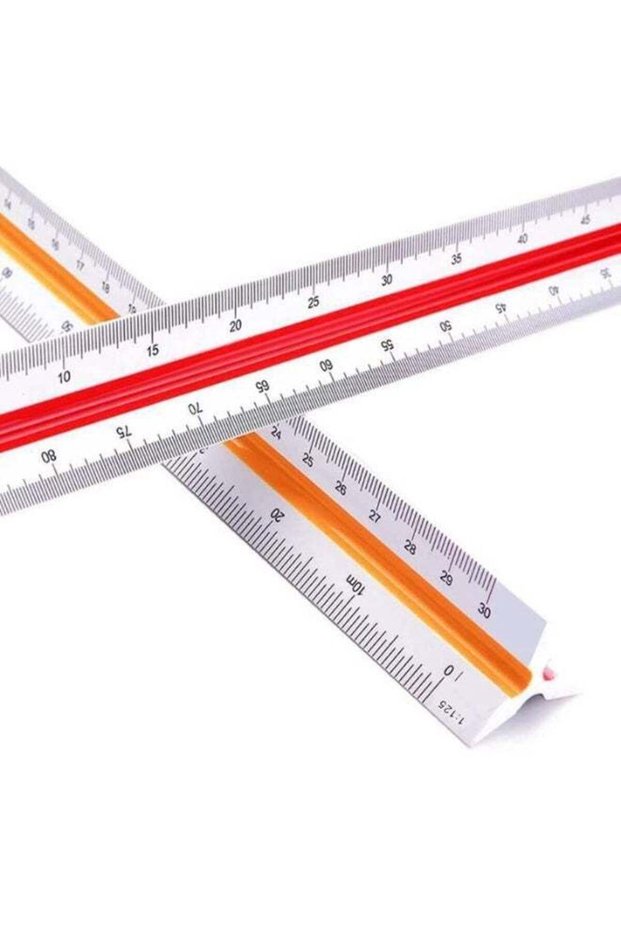 Professional Triangular Scale Ruler for Architects, Engineers, and Students - 6 Precision Scales (1