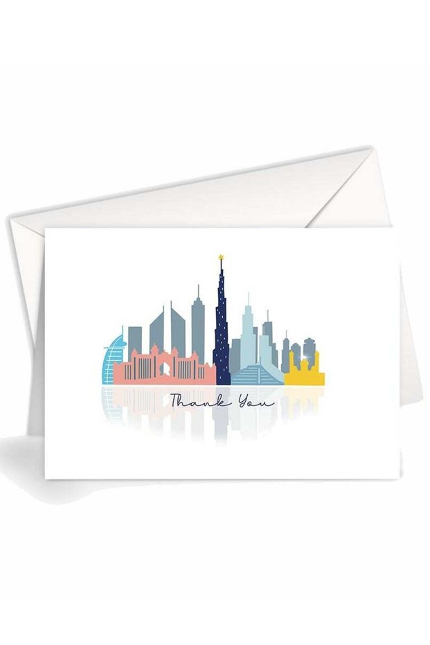 Thank You Greeting Card – Standard A5 UAE Design by SharetheLove, Elegant Appreciation Card with Pr