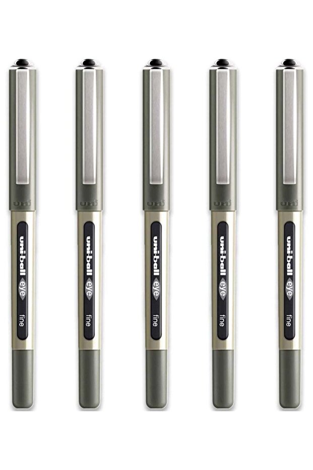 Uni-Ball Eye Fine Rollerball Pen 0.7 Mm Line Ub-157 Black Pack Of 5
