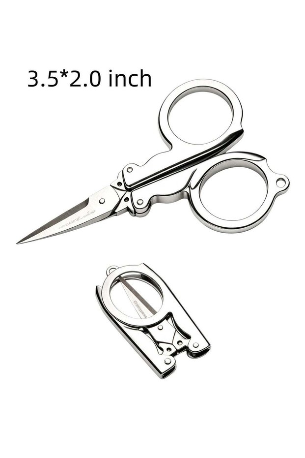 Folding Scissors,Stainless Steel Small Scissors,Mini Craft Cutter,Travel Scissors Pocket Scissors S