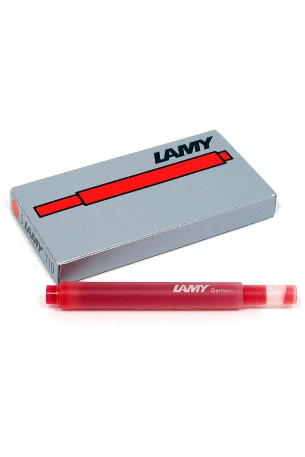 5-Piece Fountain Ink Pen Cartridge Red