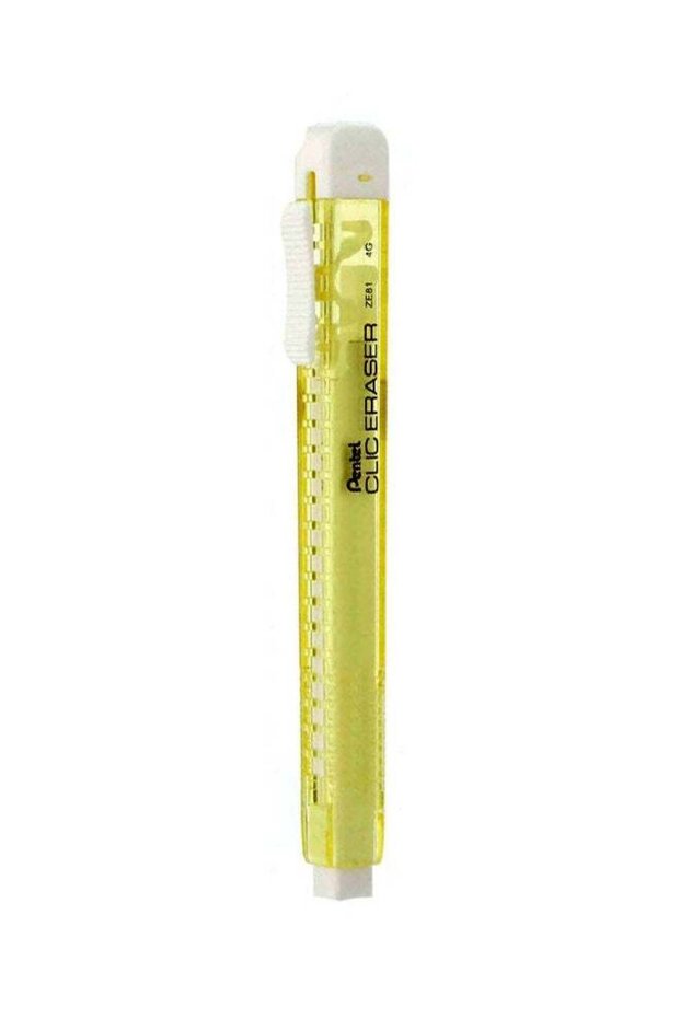Clic Eraser Grip Yellow/White