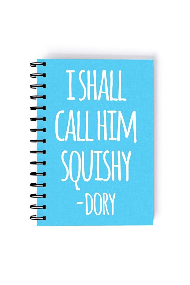 Fish Friendly Printed Spiral A5 Notebook Pink/Blue/Grey