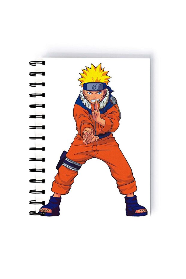 Spiral A5 Notebook Naruto Japanese Animated Series Shonen Action Manga White