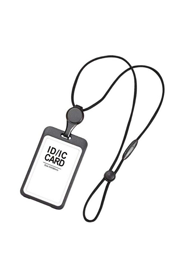 ID Badge Holder, Lanyard Retractable Badge Holder, Business Card Holder with Clear Window for Offic