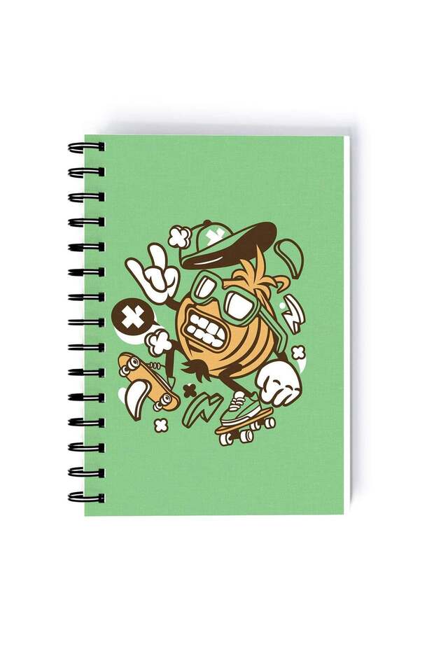 Onion Funny Plant Rectangle Spiral A4 Notebook Multicolour
