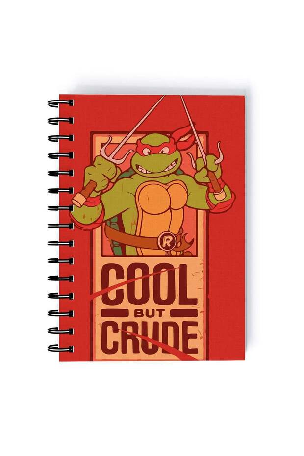 Spiral A5 Notebook Teenage Mutant Cool but Crude TV Series Ninja Turles