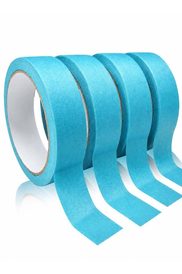 4 Rolls Premium Painters Tape, Blue Tape, Masking Tape, Paint Tape for Multi Purpose, Painting, Pai