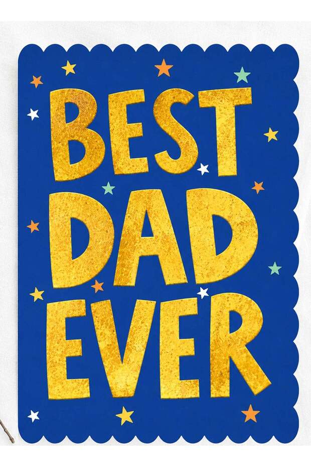 Share the Love Best Dad Ever Greeting Card – A5 (21 x 14.8 cm) Father's Day Card with Envelope | Pr