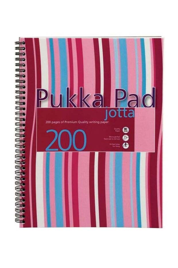 A4 Size Wirebound Jotta Notebook 200 Pages Assorted Colours