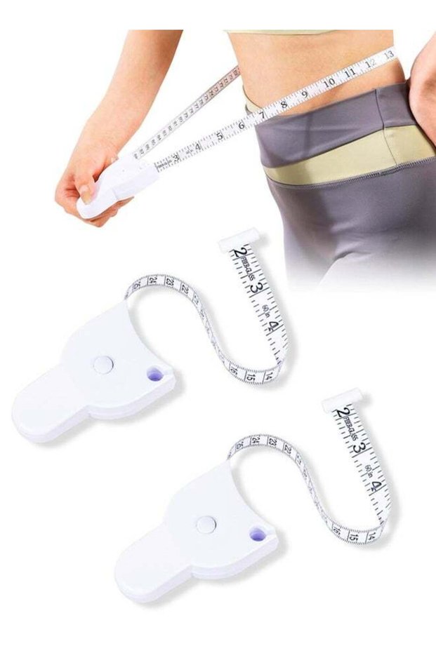 2PCS Retractable Body Measuring Tape with Lock Button