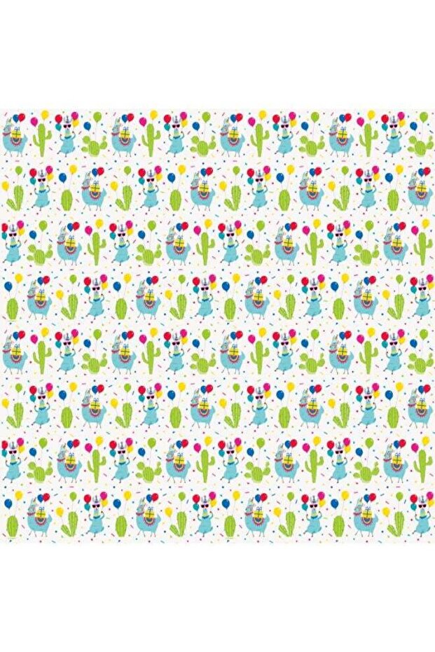 Llama Bday Gift Wrap Roll